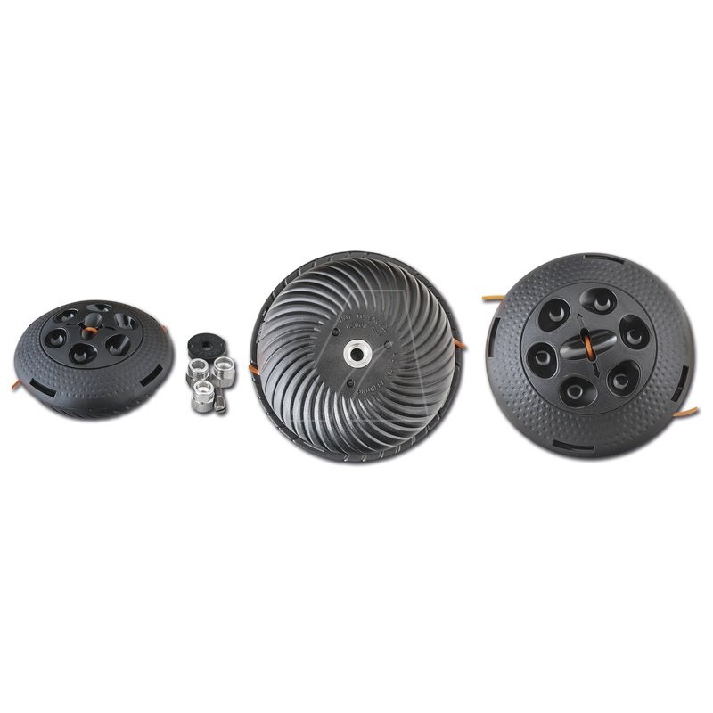 Cabezal de desbrozadora aerodinámico, incluye kit adaptador, versión grande.
