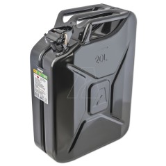 Bidón metálico, 20 litros, negro | Newgardenstore.eu