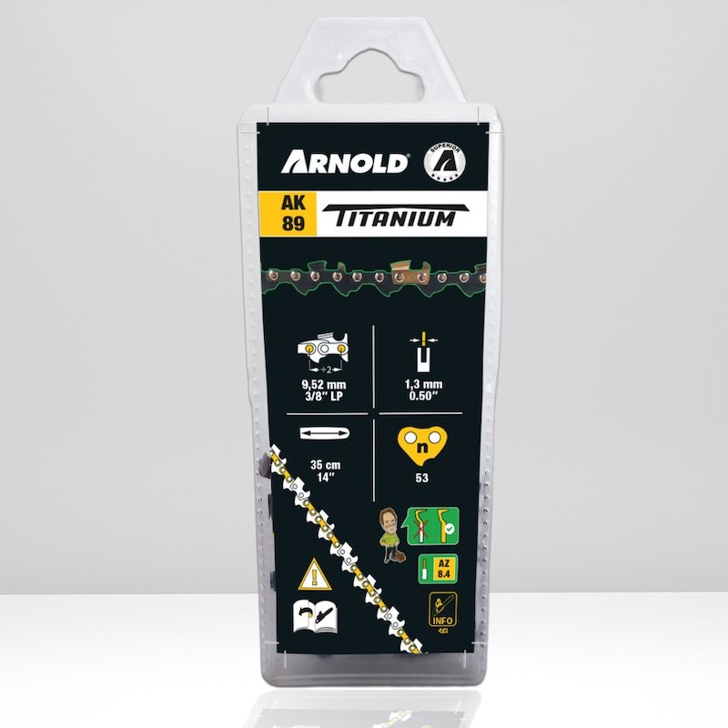 Cadena para motosierra de titanio ARNOLD AK89 de 3/8" LP 1,3 mm 53 TG