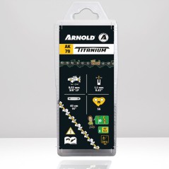 Cadena para motosierra ARNOLD AK91 de titanio, 3/8" LP, 1,3 mm, 55 TG | Newgardenstore.eu