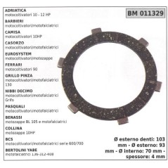 Disque d'embrayage pour ADRIATICA BARBIERI CAMISA CASORZO 011329