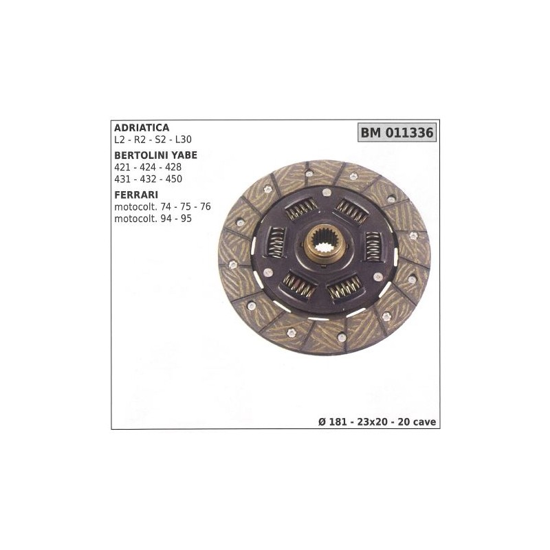 Clutch disc for ADRIATICA BERTOLINI YABE FERRARI 011336