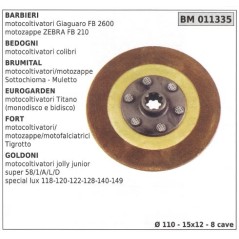 Clutch disc for BARBIERI BEDOGNI BRUMITAL EUROGARDEN 011335 | Newgardenstore.eu