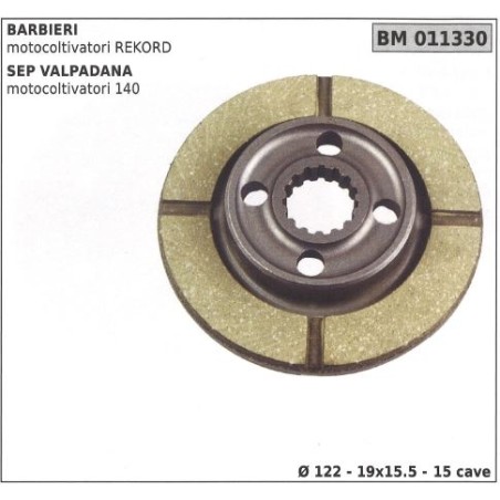 Disque d'embrayage pour BARBIERI SEP VALPADANA 011330 | Newgardenstore.eu