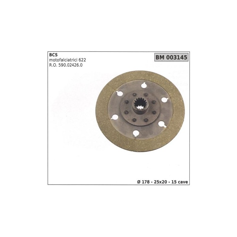 Clutch disc for BCS motor mowers 622 003145
