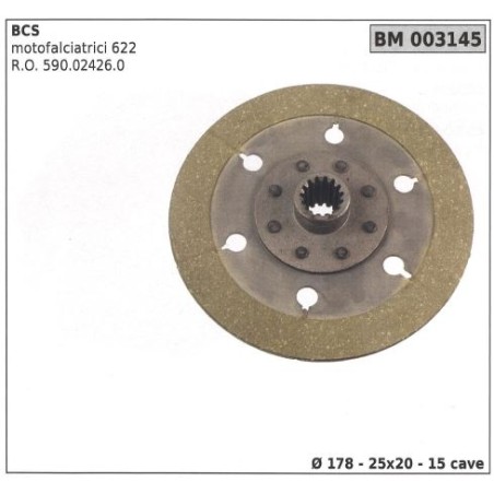 Disque d'embrayage pour motofaucheuses BCS 622 003145 | Newgardenstore.eu