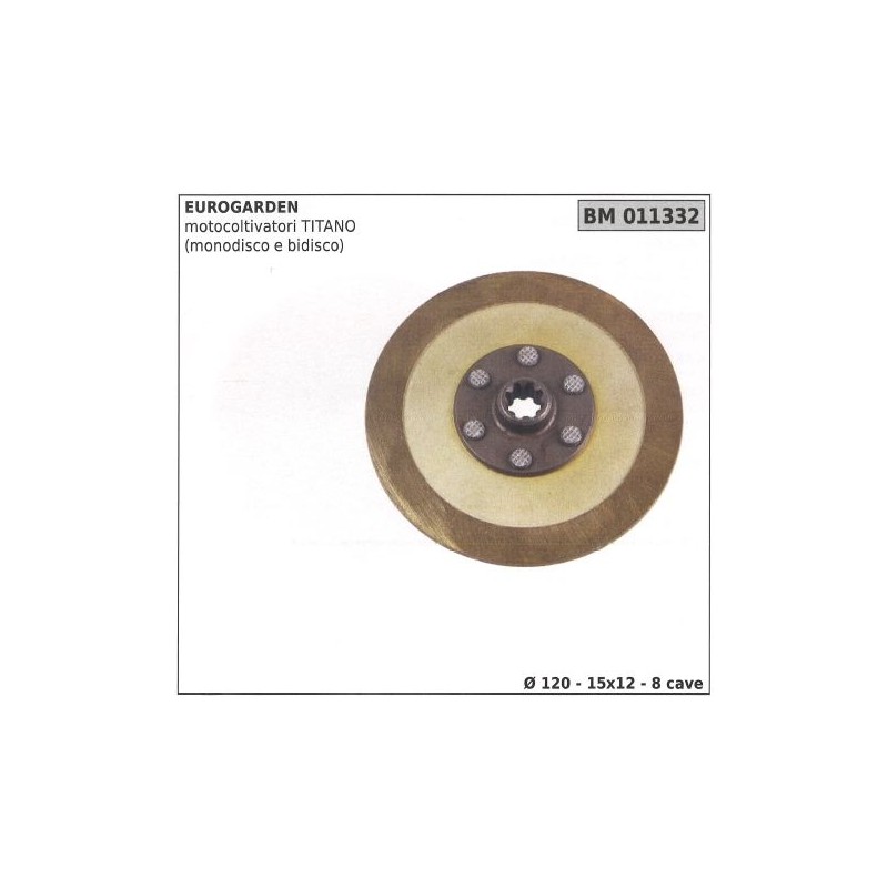 Clutch disc for EUROGARDEN moto-cultivator TITANO single disc 011332