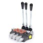 Distribuotore Idraulico a 3 leve per connessione 2 tubi al trattore 25085100 ORIGINALE PERUZZO