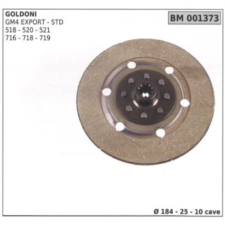 Clutch disc for GOLDONI GM4 EXPORT-STD 518 520 521 716 718 719 001373 | Newgardenstore.eu