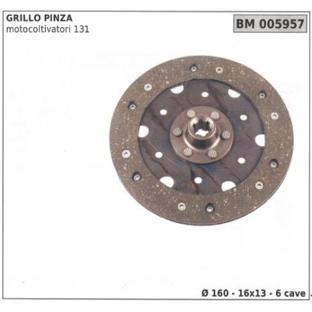 Disco frizione per GRILLO PINZA motocoltivatore 131 005957 | Newgardenstore.eu