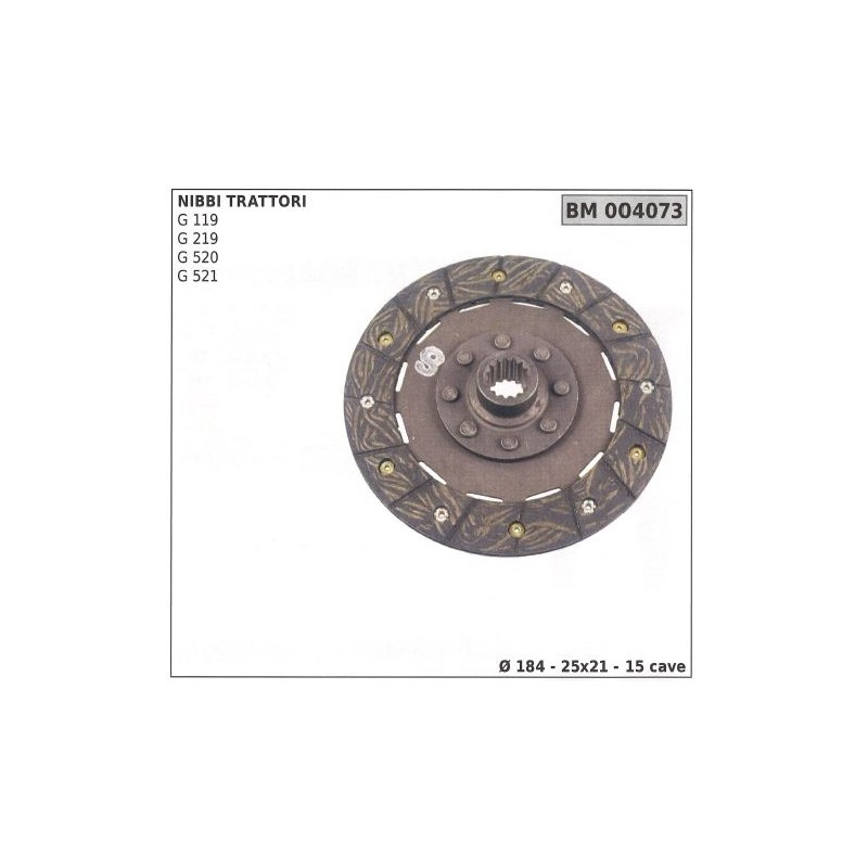 Clutch disc for NIBBI TRACTORS G 119 219 520 521 004073