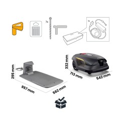 Robot tagliaerba autonomo STIGA A100v Bluetooth - 4G fino a 10000 mq | Newgardenstore.eu