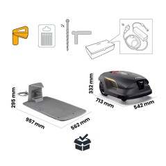 Robot tagliaerba autonomo STIGA A140v Bluetooth - 4G fino a 14000 mq | Newgardenstore.eu