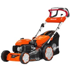 Cortacésped autopropulsado de gasolina OLEOMAC G48TKE ALLROAD PLUS 4 de 166 cc, ancho de corte de 46 cm.