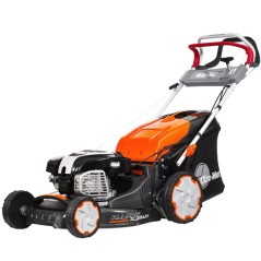 Cortacésped autopropulsado de gasolina OLEOMAC MAX53VBD ALLROAD ALUMINIUM de 161 cc, ancho de corte de 51 cm.