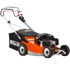 Tondeuse à gazon autotractée OLEOMAC LUX55TK 196 cm³, essence, largeur de coupe 53 cm, bac de ramassage 80 L