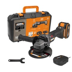 Smerigliatrice WORX WX814 20V con batteria 4.0Ah e caricabatteria rapido inclusi | Newgardenstore.eu