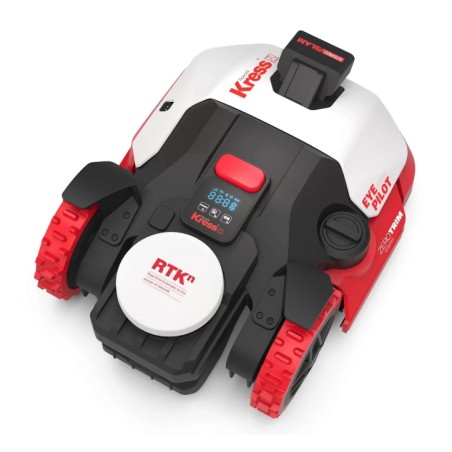 Cortacésped robótico KRESS KR273E EyePilot 3000mq RTKn AI VSLAM Wi-Fi - Bluetooth - Aplicación