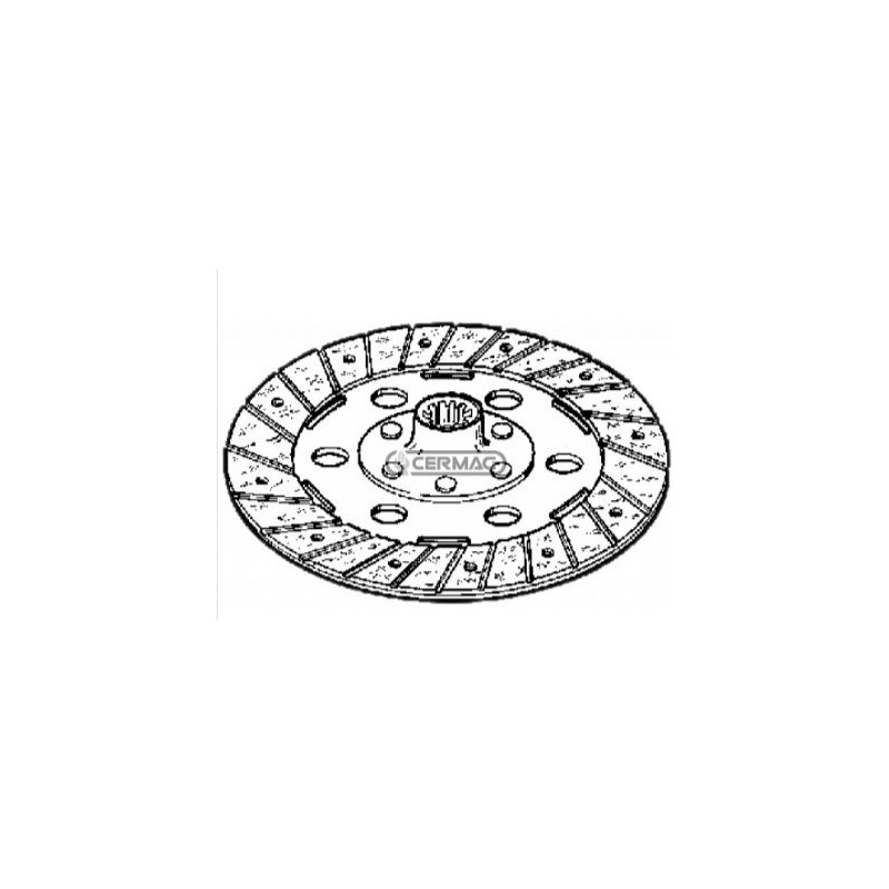 Rigid ferrite clutch disc for BMW walking tractor rotary cultivator and rotary tiller 15525