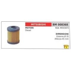 Filtre à carburant/diesel MITSUBISHI Ø externe 35mm hauteur 45mm MM409870 | Newgardenstore.eu