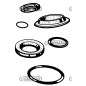 Oil seal ring Dimensions 64x85x16 mm COMPATIBLE - 10995
