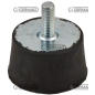 Antivibrante speciale tronco conico Altezza 25 mm Filetto M8x18 COMPATIBILE - 60686