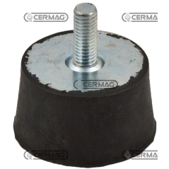 Special conical truncated vibration damper Height 25 mm Thread M10x17 COMPATIBLE - 60689 | Newgardenstore.eu