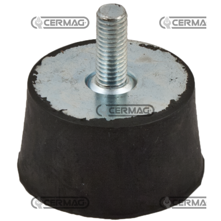 Amortisseur de vibrations spécial tronconique conique Hauteur 25 mm Filetage M10x17 COMPATIBLE - 60689 | Newgardenstore.eu