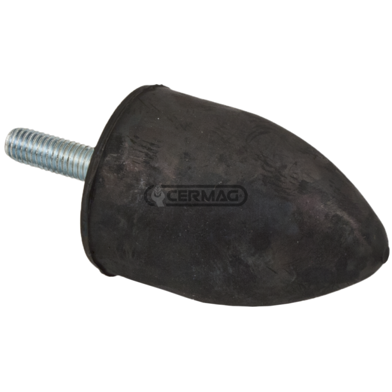 Amortiguador de vibraciones parabólico especial Alto 60 mm Rosca M10x28 COMPATIBLE - 60696