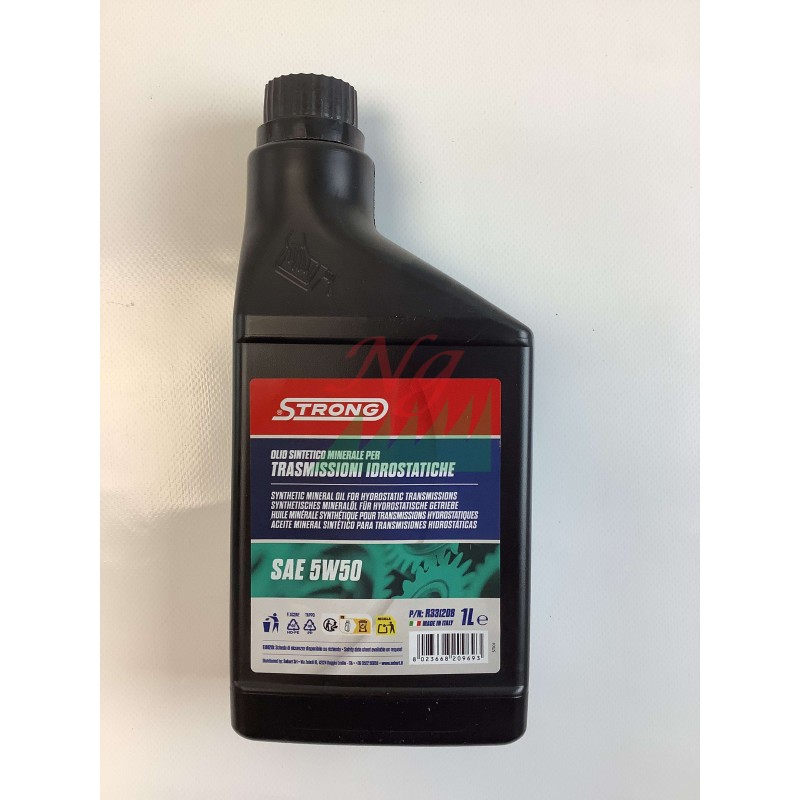 STRONG huile minérale synthétique SAE 5W50 pour transmissions hydrostatiques 1 litre