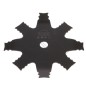 Débroussailleuse MULCHING à disque denté en acier Ø 255mm alésage 25,4mm épaisseur 2,8mm