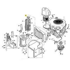 Fascetta marmitta R33 trattorino tagliaerba ORIGINALE GIANNI FERRARI 00111810032