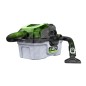 Bidone aspiratutto a batteria EGO WDV0300E 56V serbatoio 12L potenza 180 m3/h