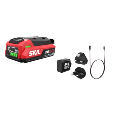 Kit Batteria al litio 2.0 Ah + Caricabatterie 3.0 A SKIL 3143AA linea PWRCORE 20 | Newgardenstore.eu