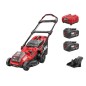 SKIL 0135BA 20V Cordless Push Lawnmower, 2 Batteries and Charger Included