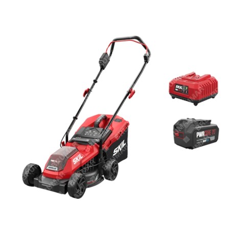 Tondeuse à gazon manuelle SKIL 0125AA 20V, largeur de coupe 32 cm, batterie et chargeur inclus | Newgardenstore.eu
