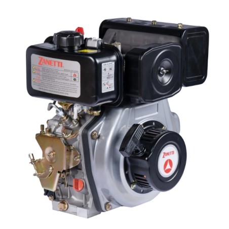 Moteur diesel complet ZANETTI ZDM73L2V 246 cm3 3,3 kW arbre horizontal 19,05 mm