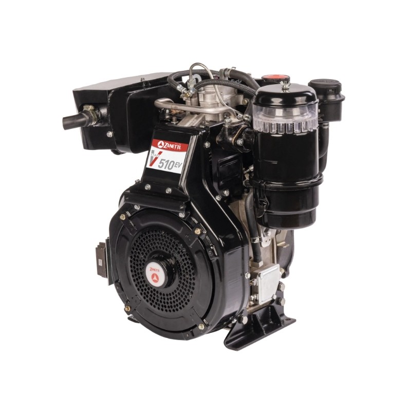 Motore completo diesel ZANETTI EV510F1E 510 cc 7,45kW albero orizzontale 30 mm