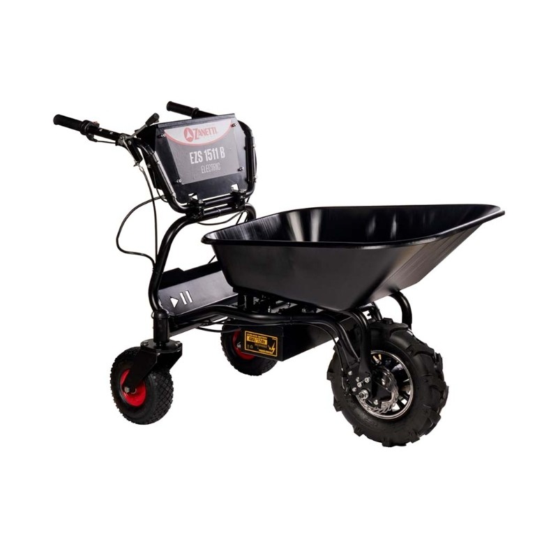 Brouette à batterie ZANETTI EZS1511B, capacité de chargement de 150 kg, avec écran
