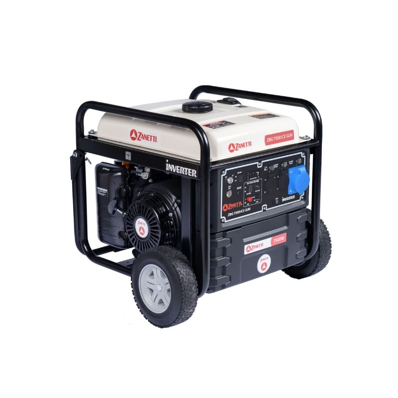 Generatore a benzina ZANETTI ZBG7500iCE-SUN monofase 230V max 7,5 kW
