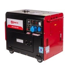 Groupe électrogène diesel ouvert ZANETTI ZDG6500SEAV, monophasé, 230 V, 50 Hz, puissance maximale 4,5 kW | Newgardenstore.eu