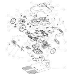 Contactos de carga 201-2452-0017 ORIGINAL ECOVACS para Goat O1200 LIDAR PRO