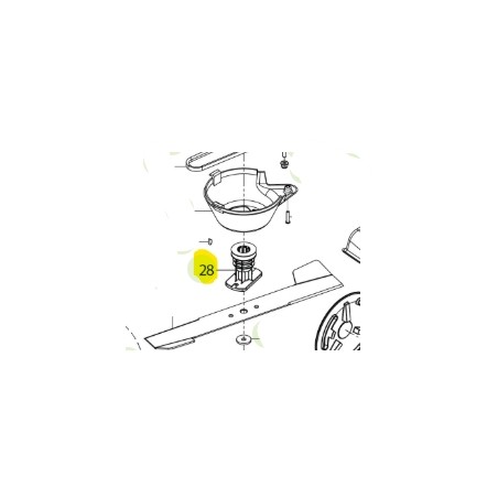 ORIGINAL ACTIVE 051684 5333SA lawnmower blade hub | Newgardenstore.eu