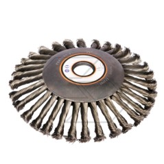 Universal weeder brush disc with steel bristles for brushcutter