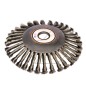 Universal weeder brush disc with steel bristles for brushcutter