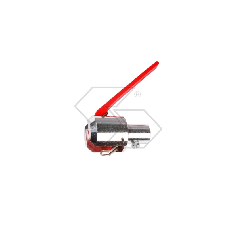 Dispositivo di sicurezza in alluminio con leva corta rossa Ã˜ 18 mm motore diesel | Newgardenstore.eu