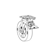 BW411550840 RUEDA COMPLETA CON FRENO PROF6 PTO 8390986 ORIGINAL ELIET | Newgardenstore.eu