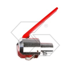 Aluminium safety catch with short red lever Ø  21.7 mm motor