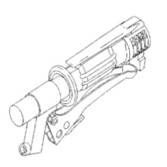 Dispositivo de seguridad de nylon con palanca roja larga Ø  21 mm motor de gasolina