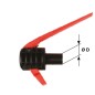 Nylon safety fitting with long red lever Ø  21 mm diesel engine